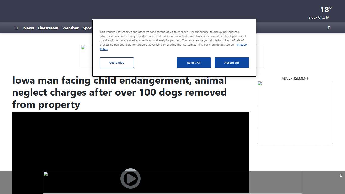 Iowa man facing child endangerment, animal neglect charges after over 100 dogs removed from property
